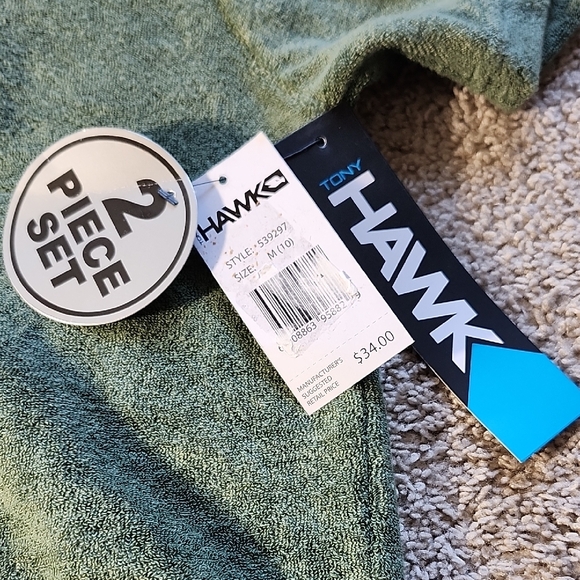 Tony Hawk Green Terry Cloth Set - Picture 2 of 6
